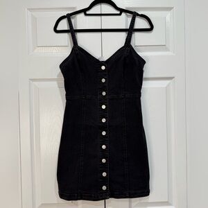 Forever 21 Black Denim Mini Dress